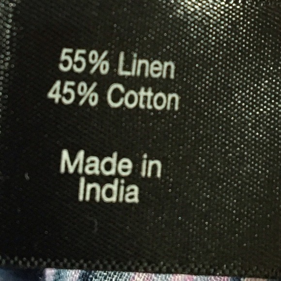 Lane Bryant Linen & Cotton On or Off Shoulder Peplum Tie‎ Dye Boho Blouse - Picture 7 of 8